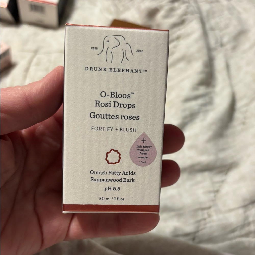 NEW Drunk Elephant O-Bloos Rosi Drops